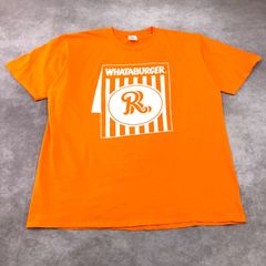 PORT & COMPANY ポートアンドカンパニー Tシャツ 半袖 古着 USED Vintage ヴィンテージ アメカジ プリント ビビットカラー WHATABURGER ワッタバーガー 飲食店 企業ロゴ