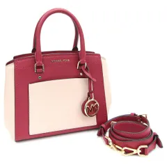  マイケルコース 2WAYハンドバッグ ピンク系 レザー