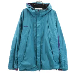 Columbia コロンビア ナイロンジャケット L ブルー系 裏メッシュ アウトドア メンズ 古着