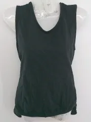 ◇ SENSE OF PLACE URBAN RESEARCH ウエストリボン ノースリーブ カットソー サイズ F ブラック レディース P  【1212270004223】