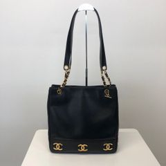 CHANEL（シャネル）トリプルココ　チェーントート　ブラック　G金具
