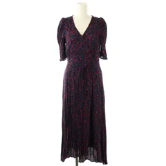 フレイアイディー FRAY I.D 24AW ヴィスコースフラワーカシュクールワンピース インナー付き 1 紺 ピンク 黒 /MI ■OS