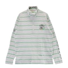 サイズ：46 MARK&amp;LONA マークアンドロナ  裏起毛ハーフジップ 長袖Tシャツ  ブラック系 [240101467017] ゴルフウェア メンズ ストスト サイズ：46 MARK&LONA マークアンドロナ 裏起毛ハーフジップ