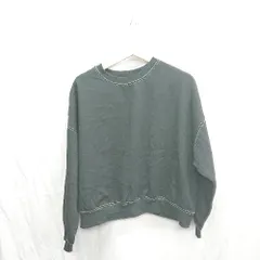 ◇ ⊇ classicalelf クラシカルエルフ 裏起毛 長袖 スウェットトレーナー サイズL ブラック系 レディース E  【1410290030790】