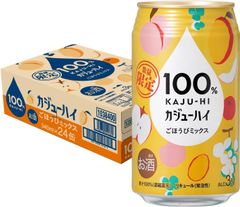 100% カジューハイ ごほうび ミックス チューハイ 缶 ALC 3% 340ml × 24 4936790541620/002147