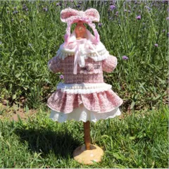 ピンクツイードパールセットアップドレス/犬服 犬 猫 ペット 小型犬 ワンピース スカート セット