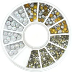 【送料無料】ネイル パーツ ジェル ネイル用品 レジン ネイルパーツ ストーン セット パール パールストーン ネイルジュエリー ネイルアート デコパーツ ジェルネイル用品 アート  ネイル工房 【お試しセット　オーロラパール(ホワイト)】