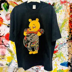 アバンギャルド熊 ケミカルウォッシュ リプリント Tシャツ 半袖 メンズ 新品 夏 男性 前衛的 お洒落 個性的 新品未使用 美品 極美品 L XL XXL 2XL ティーシャツ 衣類 ハイデザイン 攻め 渋谷 原宿  今季トレンド リプリント reprint