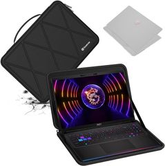 Smatree 호환품 하드 EVA 보호 슬리브 케이스 16인치 MSI Raider GE68HX 13VG-068US 노트북용 하드 케이스 방수(Black-For MSI 16인치, For MSI 16인치(X8311))