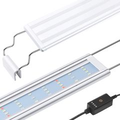 【人気商品】30cm40cm60cmの高輝度水槽ライト、伸縮可能なブラケット付き、水草育成/アクアリウム照明用ランプ FEDOURフルスペクトル水槽照明LEDライト：タイマー付き