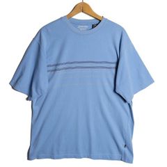 90's LLビーン LLBEAN ボーダー モックネック ロングスリーブ T