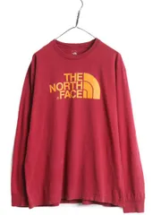 【お得なクーポン配布中!】 ノースフェイス プリント 長袖 Tシャツ メンズ L / 古着 The North Face アウトドア ロンT プリントT ロゴT クルーネック ロングスリーブ