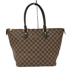 LOUIS VUITTON サレヤMM ハンドバッグ ダミエ エベヌ N51182
