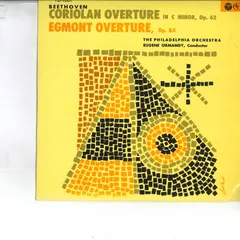 10” Beethoven, Ormandy, Philadelphia Orchestra Coriolan Overture In Cminor, Op.62 / Egmont Overture, Op.84 TD1001 COLUMBIA /00200