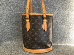 正規品 ルイヴィトン プチ バケットPＭ ポーチ付き ショルダー トートバック ルイヴィトン LOUIS VUITTON プチ バケット PM モノグラム