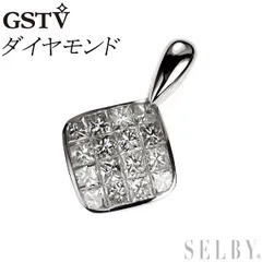 GSTV ミステリーセッティング　ペンダントトップ GSTV K18YGブラウンダイヤモンドJoliミステリーセッティング