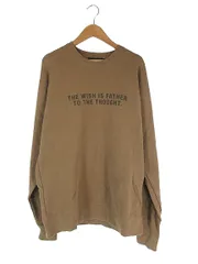 アズールバイマウジー AZUL by moussy トレーナー クルーネック 長袖 プリント 裏パイル地 251EAC90-205H サイズM ブラウン QQQのサムネイル