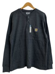 Carhartt (カーハート) ヘンリーネック ポケット サーマルカットソー 長袖Tシャツ TK4429 M チャコール メンズ/004