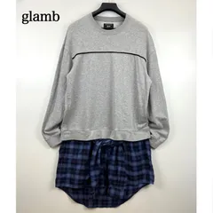 glamb 19aw Bullock layered sweat 1 GB0319/CS04 グラム シャツスリーブ レイヤードスウェット ドッキング 名作 腰巻きのサムネイル