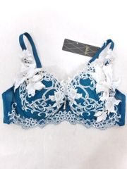 【新品】Ｗacoal Salute　ワコールサルート　ブラジャー　青系　送料込み　E75　967046