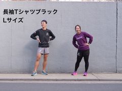 ライブラン長TシャツLサイズ (男女兼用)👕ブラック