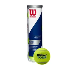 【人気商品】硬式テニスボール TOUR STANDARD(ツアー スタンダード) Wilson(ウイルソン) 公認 I.T.F./J.T.A. 高体連推奨練習球 雨に強い 1缶(4球入り)/1箱(15缶入り全60球)
