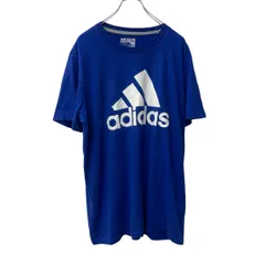 adidas 半袖 ロゴTシャツ XL ブルー アディダス プルオーバー パフォーマンスロゴ 古着卸 アメリカ仕入 a705-5825