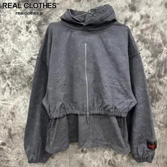 【未使用】SYUMAN./シュウマン.Layerd double Hooded/レイヤード ダブルフーデッド パーカー/24aw-SY005/グレー2