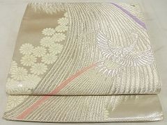専用ページ 正絹 絽 夏の開き名古屋帯 【草葉 青海波】 - メルカリ
