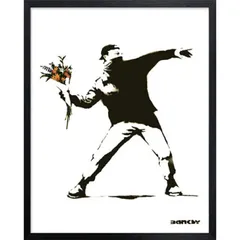 Banksy バンクシー アートフレーム Molotov 【bicosya/美工社】 IBA-61735 サイズ430x530x32mmのサムネイル