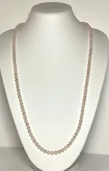 SH176 あこや真珠天女級ロングネックレス6.5-7.0mm (80cm)