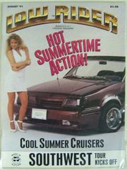【US版 ローライダーマガジン】1991年8月号 【Vintage Lowrider Magazine USA】August 1991 絶版 ビンテージ 輸入雑誌 自動車雑誌 カーマガジン カスタムカー 自動車 雑誌 カスタム 改造 ペイント アメ車