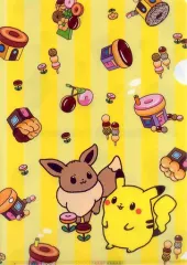 【中古】クリアファイル [単品] ピカチュウ＆イーブイ A4クリアファイル 「ミスタードーナツ×ポケットモンスター ミスド福袋2019」