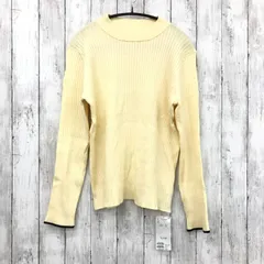 新品【 Discoat 】ディスコート モチモチリブパイピングハイネック アイボリー Lサイズ