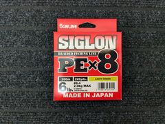サンライン SUNLINE シグロン SIGLON PE×8 0.4号 200m 6lb ライトグリーン