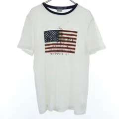 POLO RALPH LAUREN ポロラルフローレン 半袖 Tシャツ M ホワイト CUSTOM SLIM FIT メンズ 古着