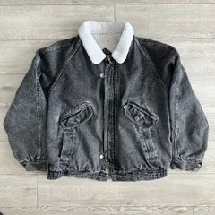 リーバイス 75409-4858　ブラック デニム　ボアジャケット　L