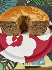 チョコバナナのシフォンケーキ