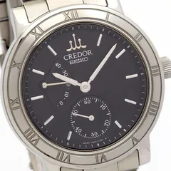 ★良品 SEIKO セイコー クレドール メカニカル 4S79-0020 手巻 動作品 黒 パワーリザーブのサムネイル