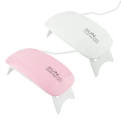 UV LED ライト ネイル レジン USB電源 折りたたみ式 ミニ コンパクト 薄型 軽量 クラフト ハンドメイド ジェル ピンク