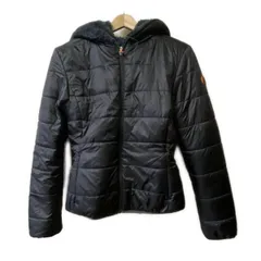 SAVE THE DUCK(セイブザダック) ブルゾン サイズ1 S レディース - 黒×オレンジ 長袖/リバーシブル/ジップアップ/中綿/冬