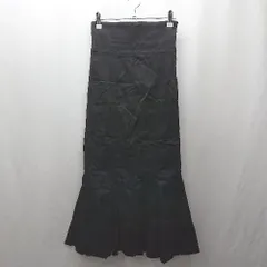 ◇ Θ who's who Chico フーズフーチコ ロング マーメイド スカート サイズF ブラック レディース E  【1506190009155】のサムネイル