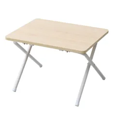 【特価商品】山善(YAMAZEN) ローテーブル 折りたたみ 幅50×奥行44×高さ35.5cm ミニ 傷・汚れ・水分・熱に強い ひとり暮らし サイドテーブル PCテーブル 簡易タイプ 完成品 ウッドナチュラル RYST5040L(WN/WH2) テレワーク