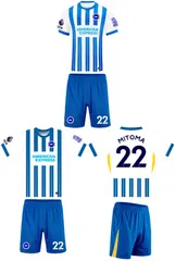 ブライトンホーム 2024-2025年 上下セット　24/25　22番　MITOMA 　サッカーユニフォーム　フットサルユニフォーム　激安　格安　安い　チーム販売可能です