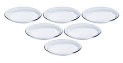 東洋佐々木ガラス 中皿 アルファ プレート18 約φ18×2.2cm 日本製 食洗機対応 P-19306 6個入り