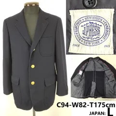 美品★J.PRESS/ジェイプレス★金ボタン/紺ブレザー【94-82-175/メンズL程度/ネイビー】テーラードジャケット/アウター/Jacket◆BJ100-c<sale>