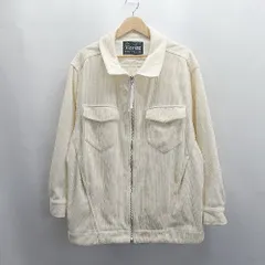 ◇ ⊇ RANDEBOO ランデブー コーデュロイ生地 長袖 ジャケット サイズF アイボリー系 レディース E  【1504240027739】