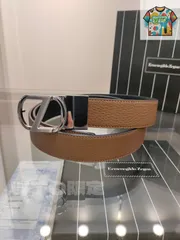 【今日特価】Zegna Classic メンズダブルレザーベルト