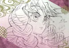 [중고] 식기 甘露寺 蜜璃 A3 페이퍼 런천 매트 [귀멸의 칼도장 대장의 마을편×ufotable DINING OP, ED] 내점 특전