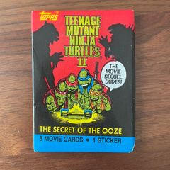 90's 【Deadstock】映画 ミュータント タートルズ カード ステッカー TEENAGE MUTANT NINJA TURTLES II Topps Trading Card set